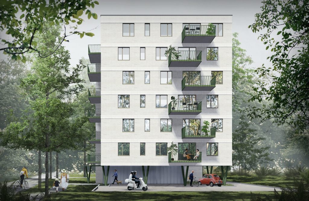 Ūdeļu iela 35 (Ūdeļu iela 35) - Daudzdzīvokļu nams - vizualizācija