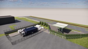 Vandenilio papildymo kolonėlė Viršilų g. vizualizacija