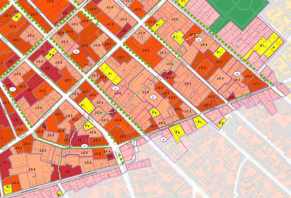 "Zaļā stīga" gājēju ceļš (Matīsa iela 48) - Kõnnitee - visuaalne