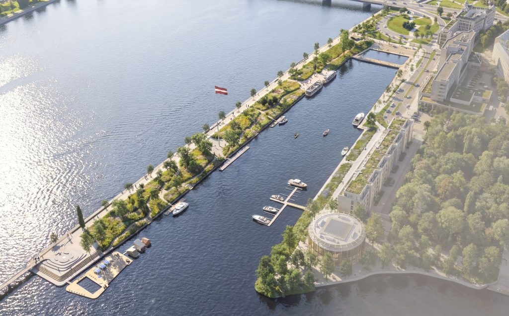 AB dambja publiskās ārtelpas attīstība (Mūkusalas iela 2) - Promenaad - visuaalne