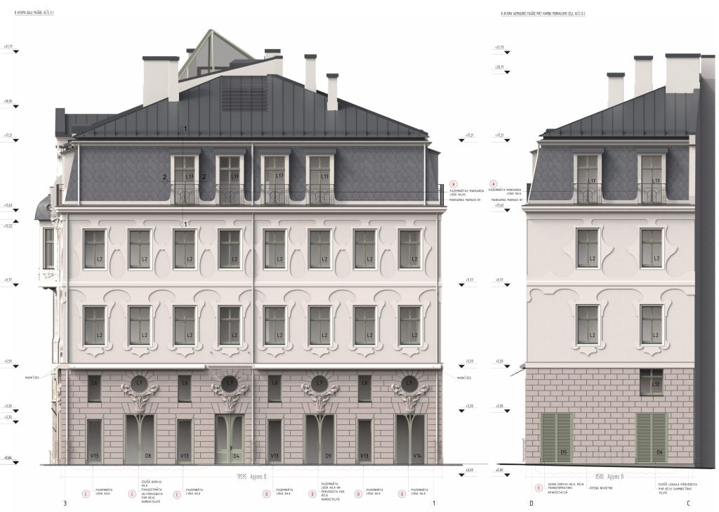 Audēju iela 7 (Audēju iela 7) - Multi apartment, Office center, Other commercial - visualization
