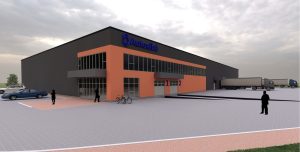 Autoaibė logistikos centras visuaalne