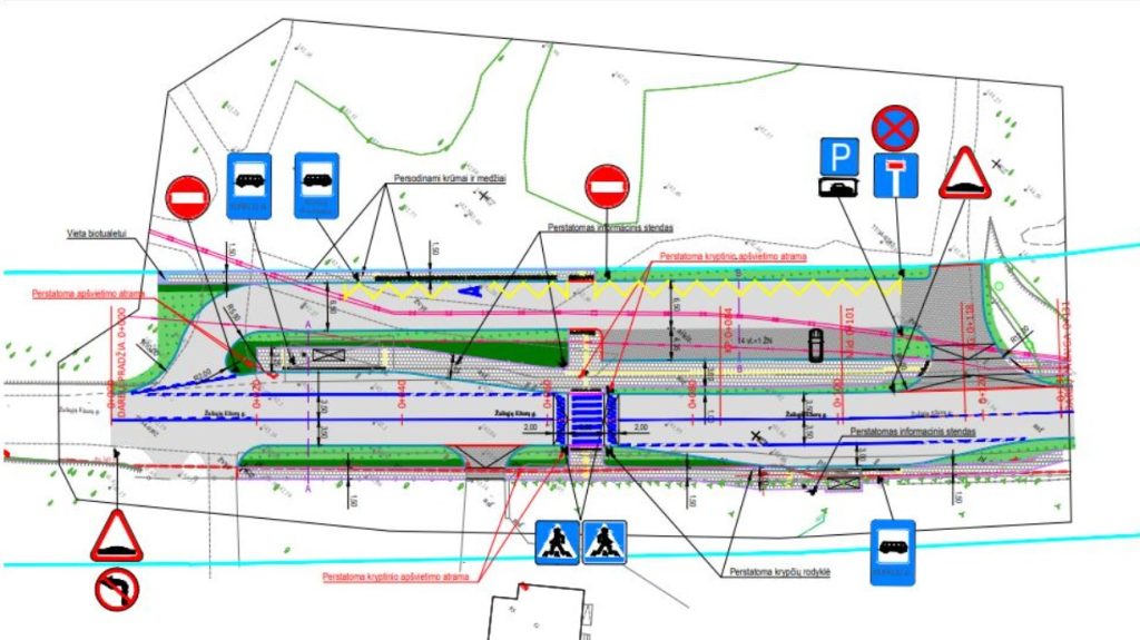 Autobusų žiedas ties Žaliųjų Ežerų g. 85 (Žaliųjų Ežerų g.) - Autobusu termināls - vizualizācija