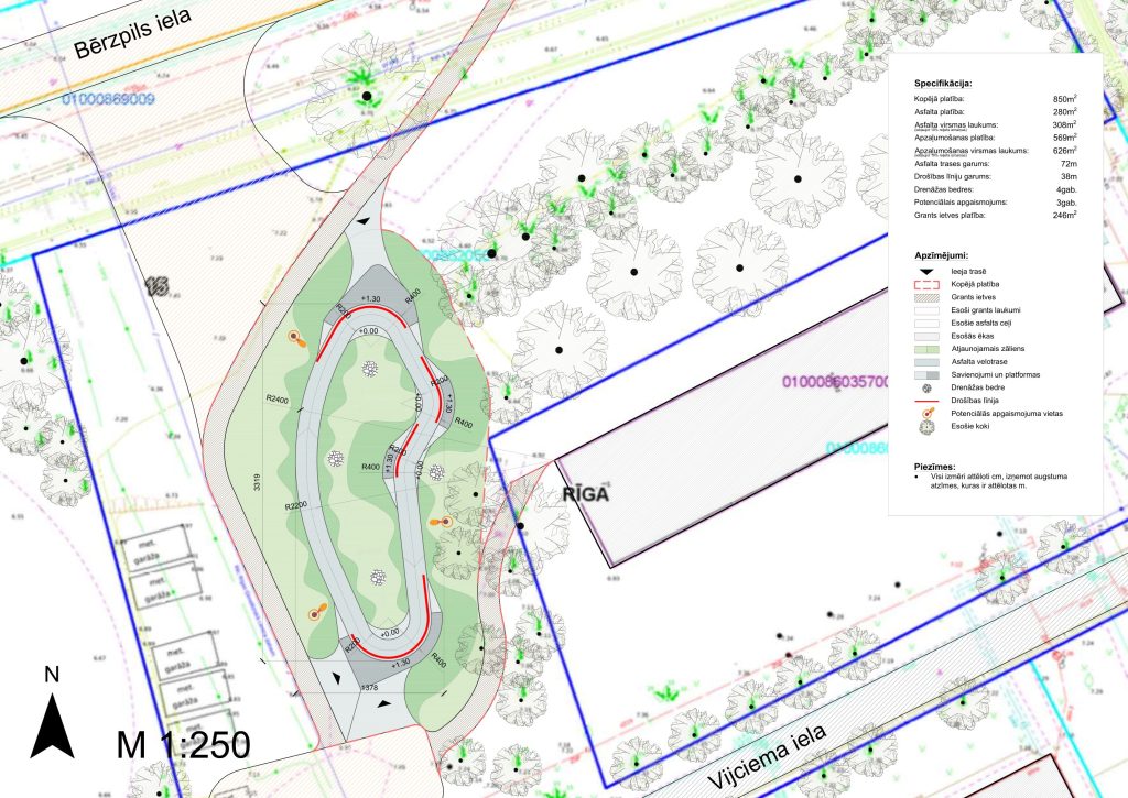 Teikas un Čiekurkalna velotrase (Bērzpils iela 15) - Other sports - visualization