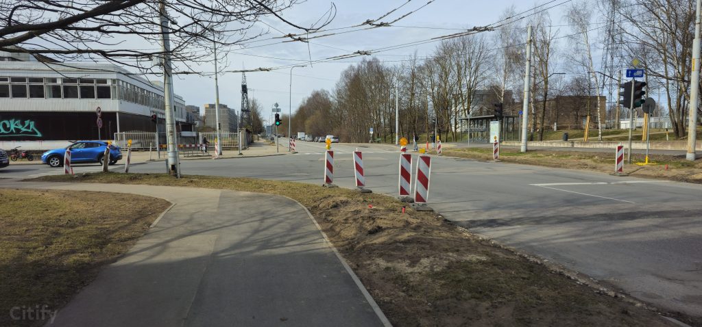 Veloinfrastruktūras savienojums ar dzelzceļa staciju “Šķirotava” (Dienvidu puse) (Krustpils iela 20) - Velosipēdu ceļš - būvdarbu attēli