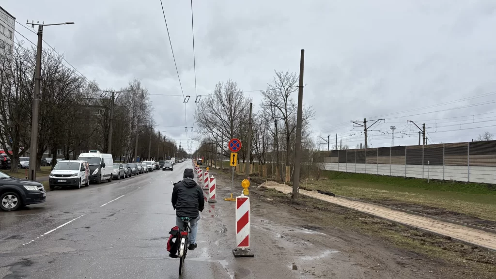 Veloinfrastruktūras savienojums ar dzelzceļa staciju “Šķirotava” (Dienvidu puse) (Krustpils iela 20) - Velosipēdu ceļš - būvdarbu attēli