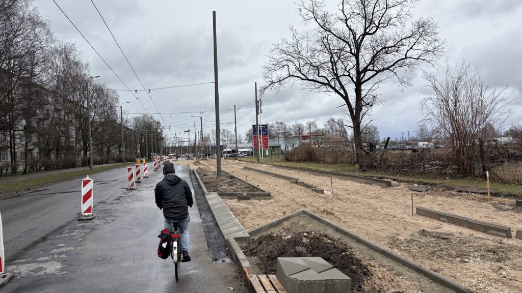 Veloinfrastruktūras savienojums ar dzelzceļa staciju “Šķirotava” (Dienvidu puse) (Krustpils iela 20) - Velosipēdu ceļš - būvdarbu attēli