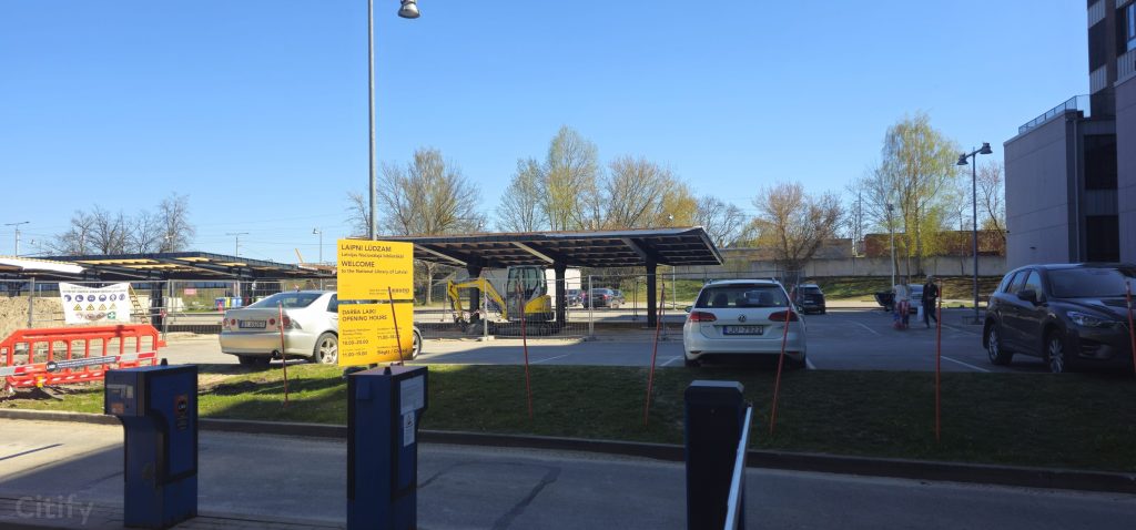 Saules elektrostacija - Mūkusalas iela 5 (Mūkusalas iela 5) - Energy plant, Parking facility - construction photos