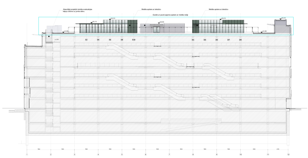 Galleria Riga jumta terase (Dzirnavu iela 67) - Ēdināšanas pakalpojumi, Cita komerciāla - vizualizācija