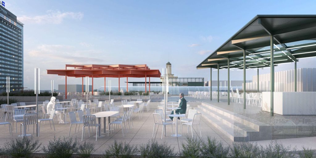 Galleria Riga jumta terase (Dzirnavu iela 67) - Ēdināšanas pakalpojumi, Cita komerciāla - vizualizācija