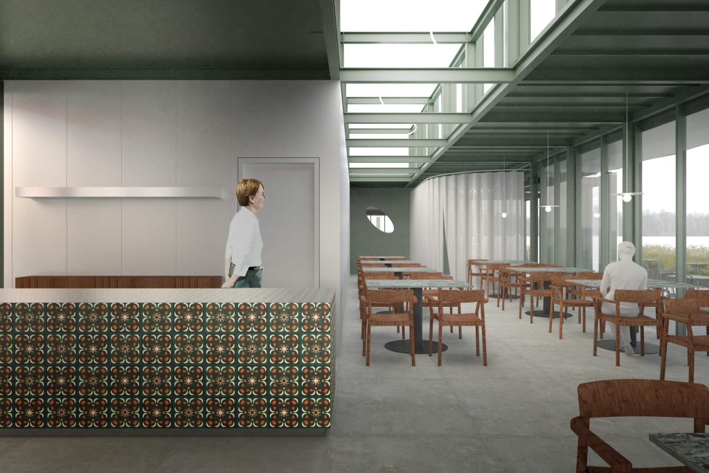 Galleria Riga jumta terase (Dzirnavu iela 67) - Ēdināšanas pakalpojumi, Cita komerciāla - vizualizācija