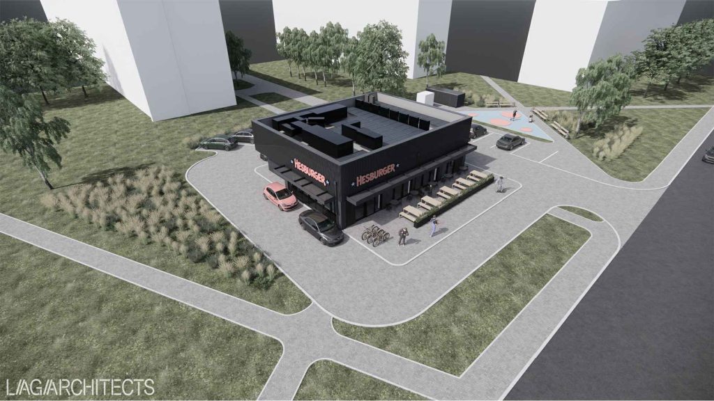 Hesburger - Ikšķiles iela 1 (Ikšķiles iela 1) - Maitinimo įstaiga - vizualizacija