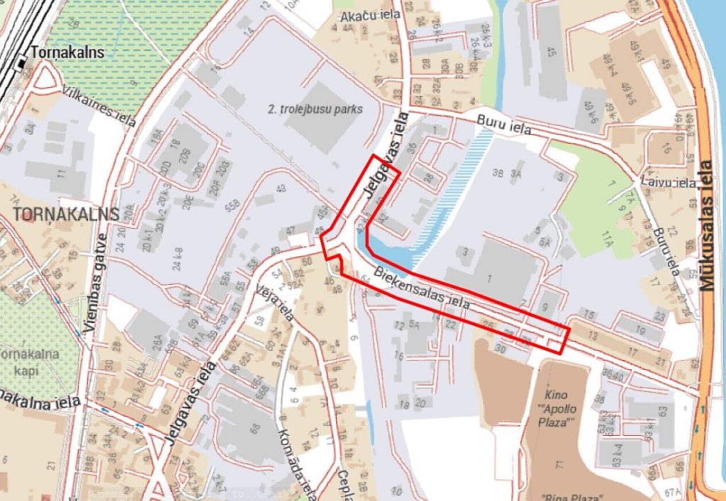 Bieķensalas ielas izbūve posmā no Jelgavas ielas līdz Bieķensalas ielai 11 (Jelgavas iela, Bieķensalas iela) - Kelias - vizualizacija