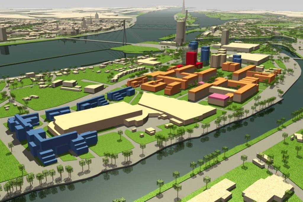 Rīgas Tehniskās universitātes “Pilsēta pilsētā” Ķīpsalā (Ķīpsala) - Kõrgkool - visuaalne