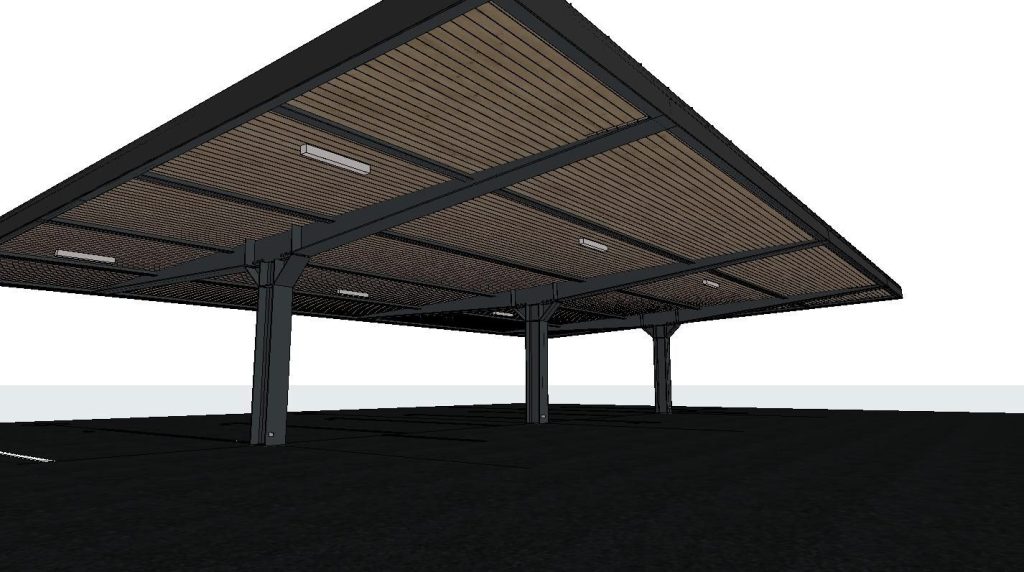 Saules elektrostacija - Mūkusalas iela 5 (Mūkusalas iela 5) - Energy plant, Parking facility - visualization