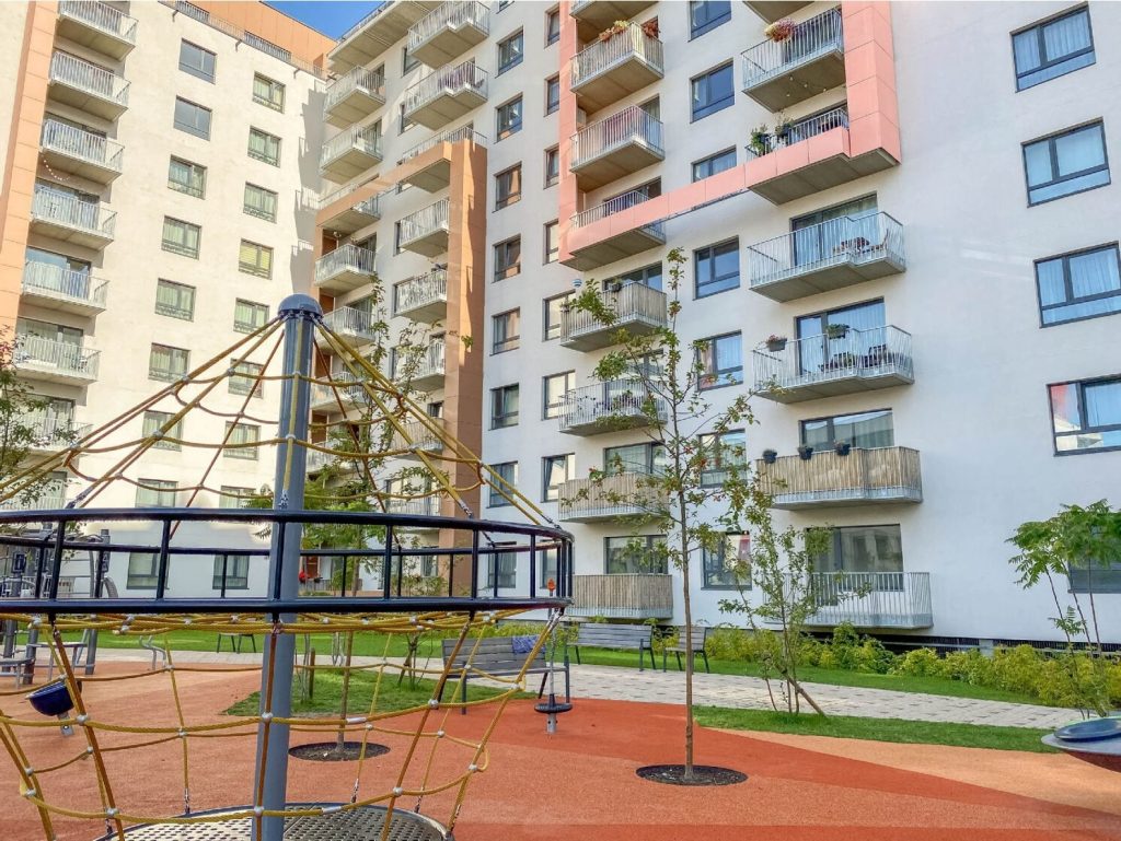 Jaunā Teika - Ropažu iela 14 (Ropažu iela 14A, 14B, 14  k-1) - Multi apartment - visualization