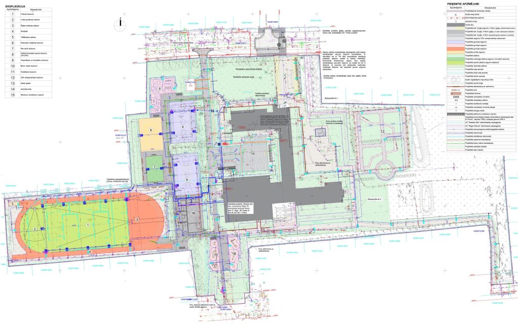 Sesku iela 72B Sporta laukumu un teritorijas labiekārtojums (Sesku iela 72B) - Citi sporta veidi, Sporta laukums vai korti - vizualizācija