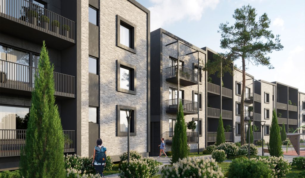 Silaputniņi - 1.kārta (Silaputniņu iela 13) - Multi apartment - visualization