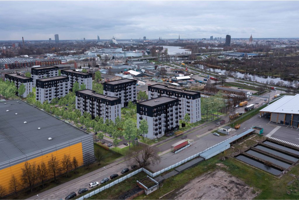 Mūkusalas pagalmi - 4. kārta, 7. ēka (Skaistkalnes iela 1F) - Multi apartment - visualization