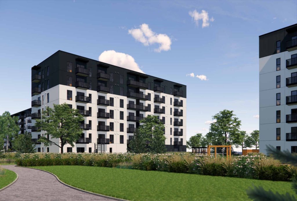 Mūkusalas pagalmi - 4. kārta, 7. ēka (Skaistkalnes iela 1F) - Multi apartment - visualization