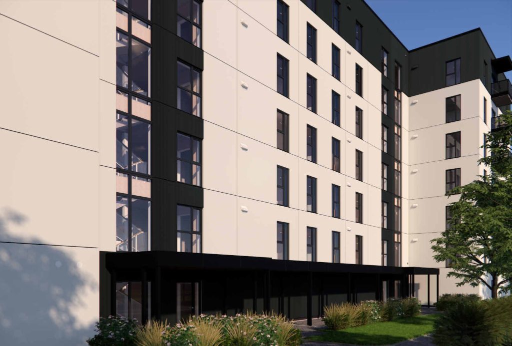 Mūkusalas pagalmi - 4. kārta, 8. ēka (Skaistkalnes iela 1F) - Multi apartment - visualization