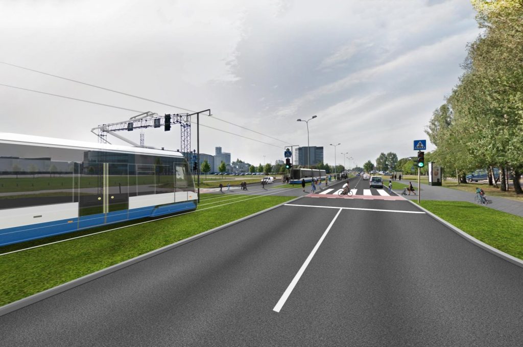 Skanstes tramvaja līnija - 1. posma izbūve (Zirņu iela, Skanstes ielā, Sporta iela) - Railroad - visualization