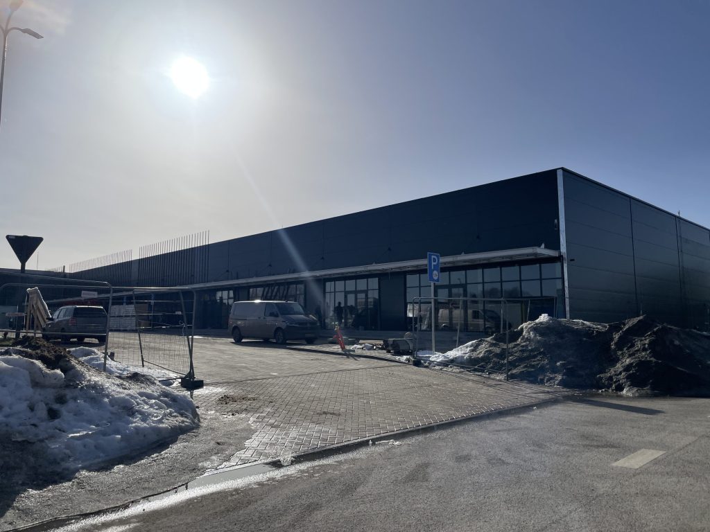 LIDL ir prekybos centras Vytauto g. 111B (Vytauto g. 111, 111B) - Nepārtikas veikals, Tirdzniecības centrs - būvdarbu attēli