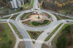 Sraigtasparnių aikštelė Santariškių žiede vizualizacija