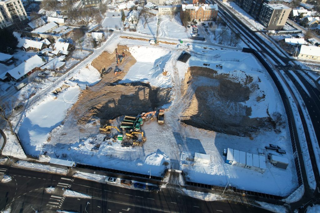 Horizontai (Releven) E, F korpusai (Lvivo g. 59) - Food services, Office center - construction photos