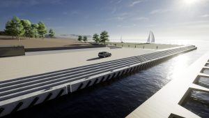 Šventosios uostas – krantinė vizualizācija