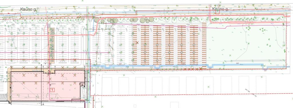 PC Akropolis stovėjimo aikštelės plėtra Taikos pr. 61 (Taikos pr. 61) - Parkimishoone - visuaalne