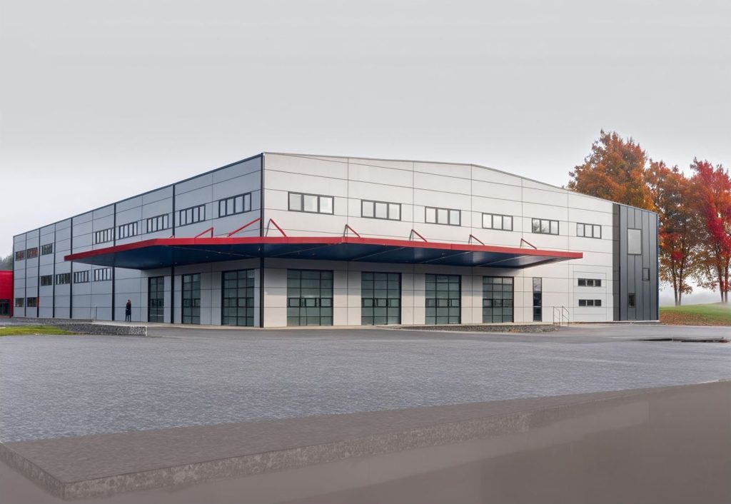Elis Tekstila Serviss paklāju mazgātavas jaunbūve (Bukaišu iela 5) - Muu tööstuslik - visuaalne
