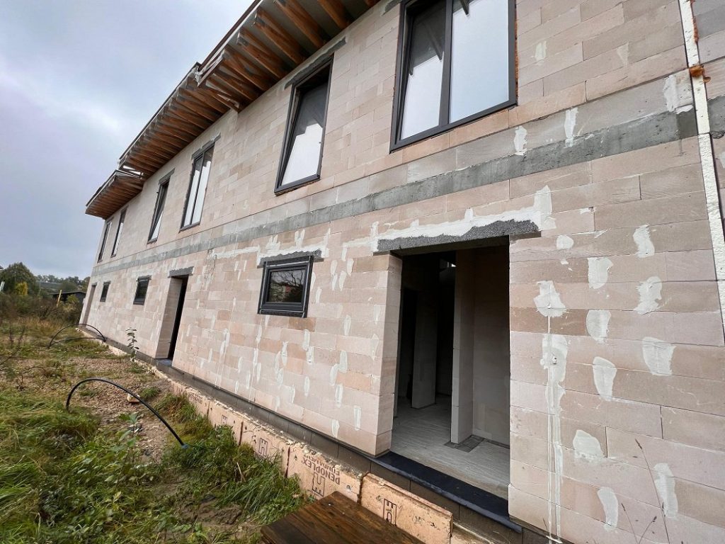 Dižozolu nami (Kantora iela 115,117) - Row housing - construction photos