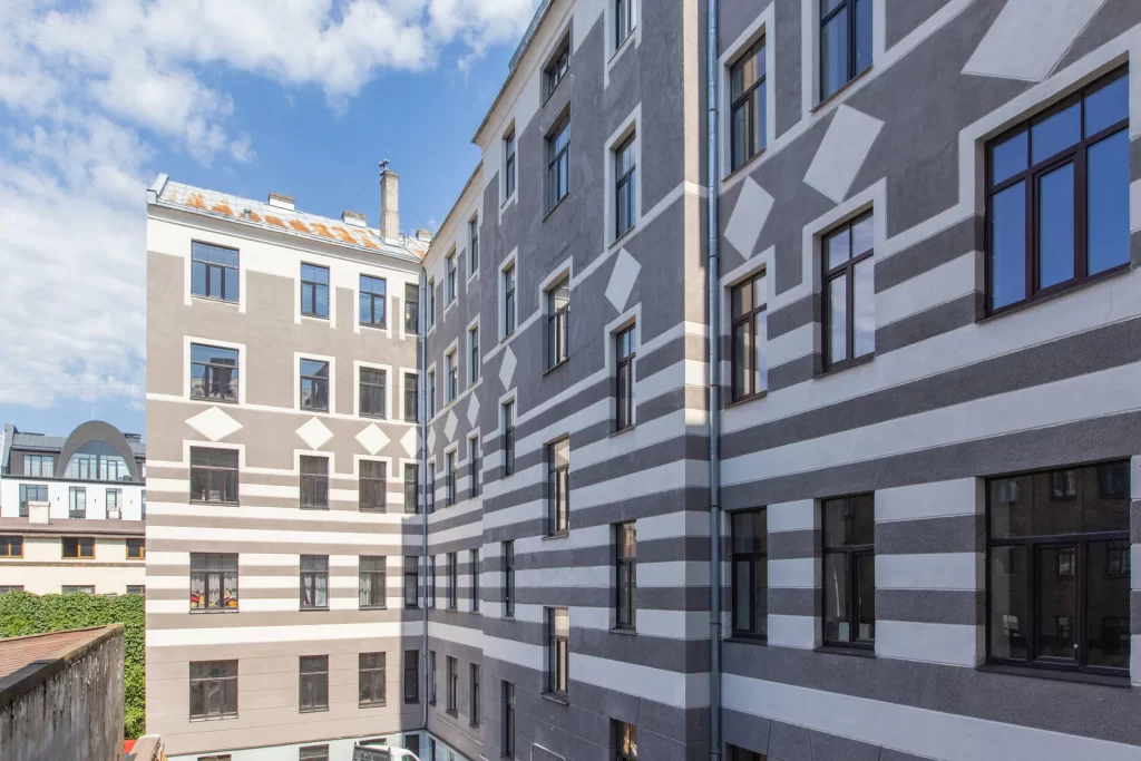 Donberga kvartāls - Lāčplēša iela 61 - Vidējā māja (Lāčplēša iela 61) - Korterelamu - visuaalne