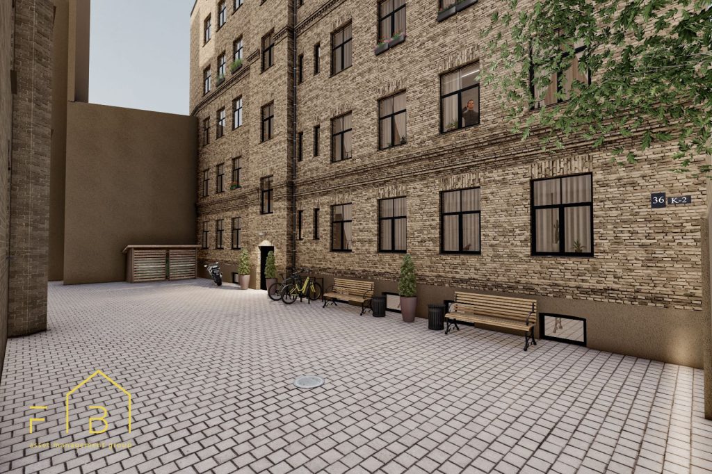 Lāčplēša 36 K-2 (Lāčplēša iela 36 K-2) - Daugiabutis - vizualizacija