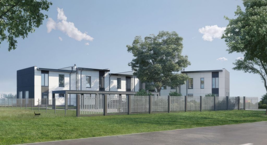 Dižozolu nami (Kantora iela 115,117) - Row housing - visualization