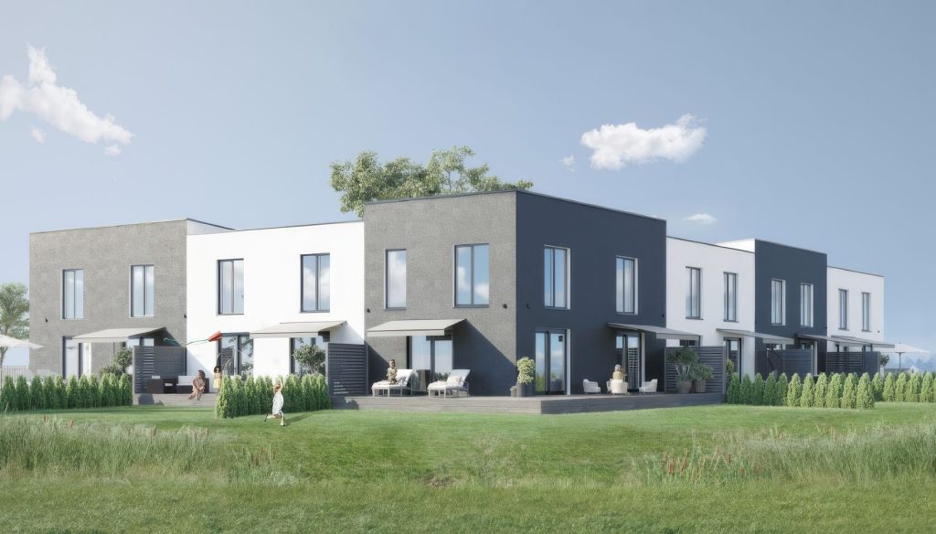 Dižozolu nami (Kantora iela 115,117) - Row housing - visualization