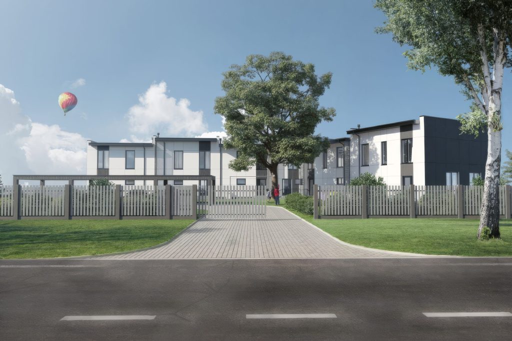Dižozolu nami (Kantora iela 115,117) - Row housing - visualization