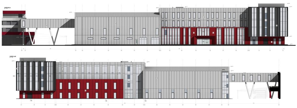 Valsts ugunsdzēsības un glābšanas dienesta Ugunsdrošības un civilās aizsardzības koledžas mācību komplekss (Krustpils iela 10) - Augstākā izglītība - vizualizācija