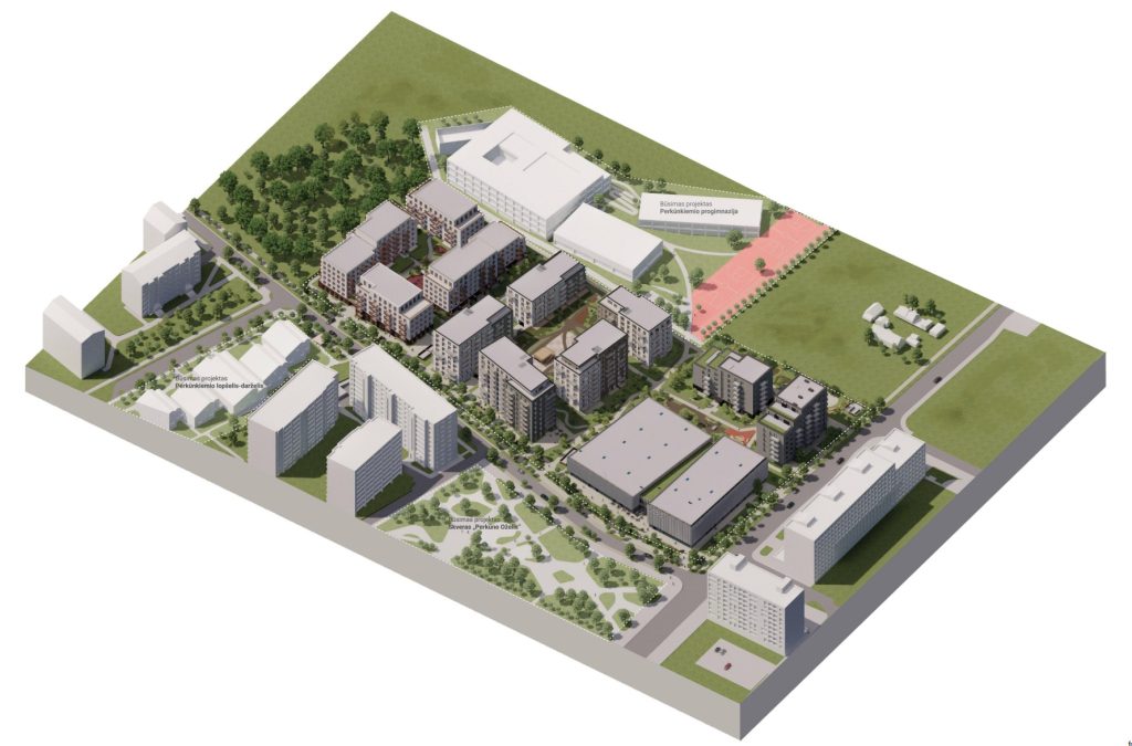 Leičių kvartalas 2 kvartalas (Perkūnkiemio g. 32) - Multi apartment - visualization