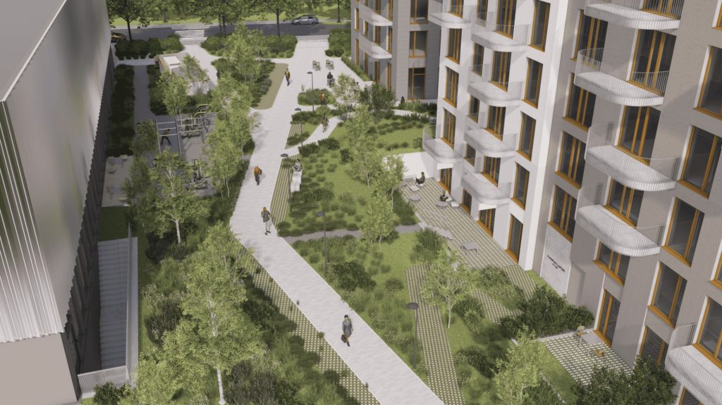 Leičių kvartalas 2 kvartalas (Perkūnkiemio g. 32) - Multi apartment - visualization