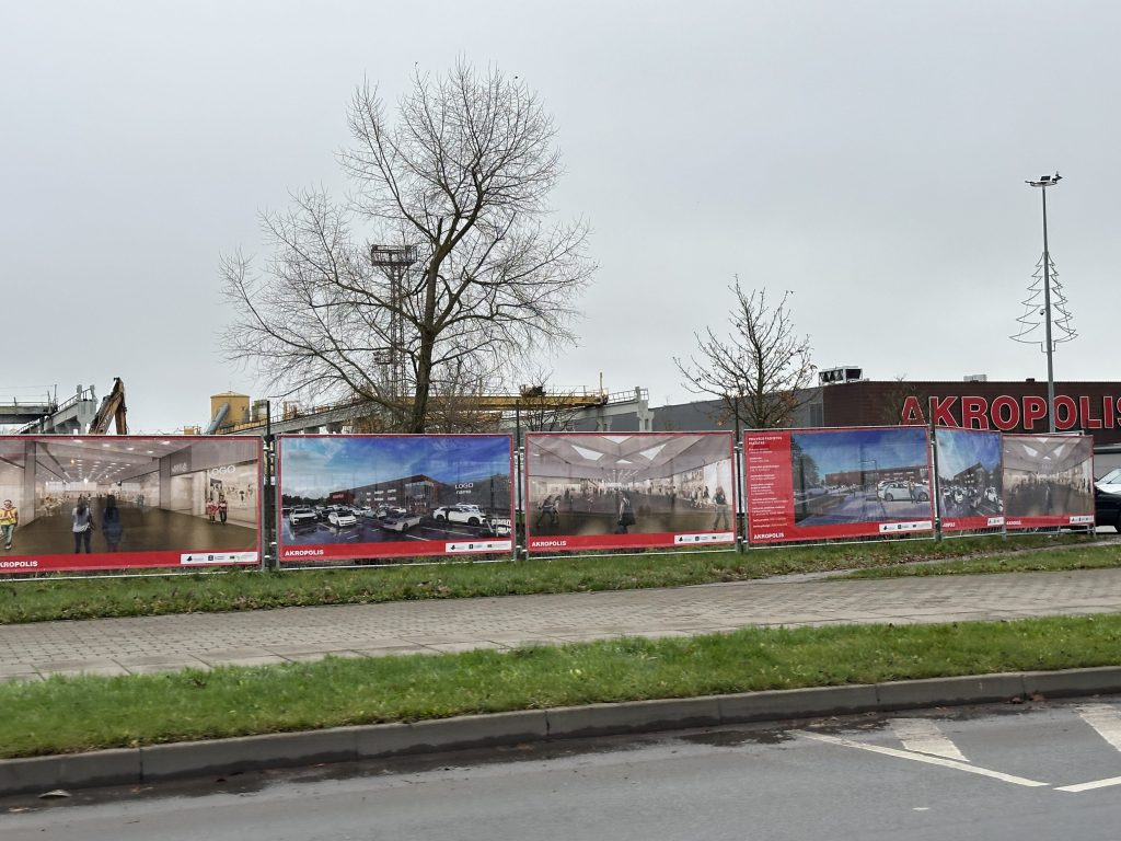 PC Akropolis stovėjimo aikštelės plėtra Taikos pr. 61 (Taikos pr. 61) - Parkimishoone - ehituse fotod