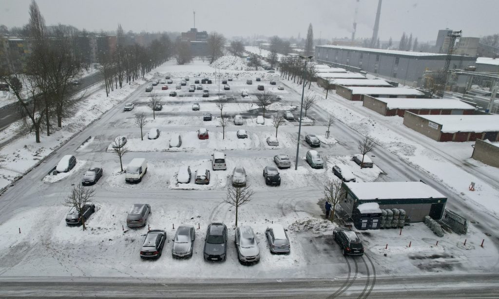PC Akropolis stovėjimo aikštelės plėtra Taikos pr. 61 (Taikos pr. 61) - Parkimishoone - ehituse fotod