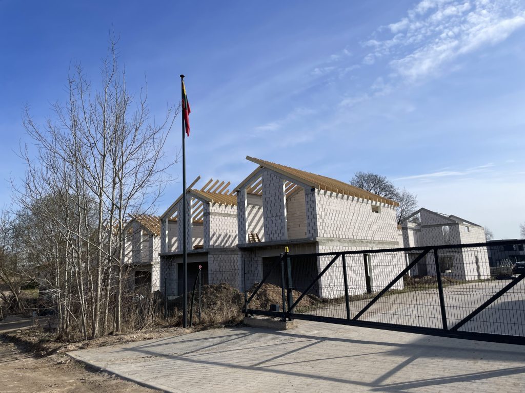 Pupojų parkas 3 etapas (namai 10 - 15) (Skaisterių g. 21, 23, 25, 27) - Row housing - construction photos