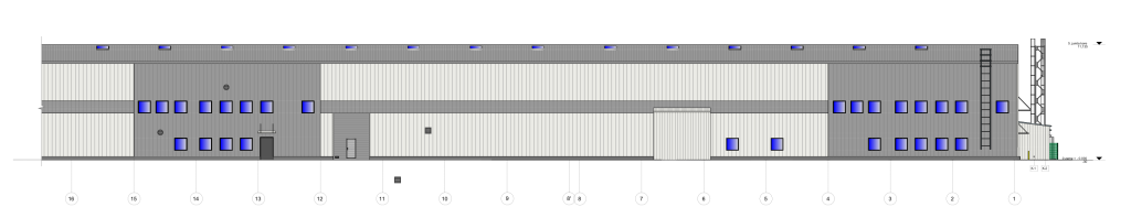 MCITY Ulbrokas Loģistikas Centra pārbūve (Ulbrokas iela 23) - Sandėlys / Platinimo centras - vizualizacija