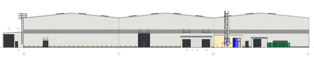 MCITY Ulbrokas Loģistikas Centra pārbūve (Ulbrokas iela 23) - Sandėlys / Platinimo centras - vizualizacija
