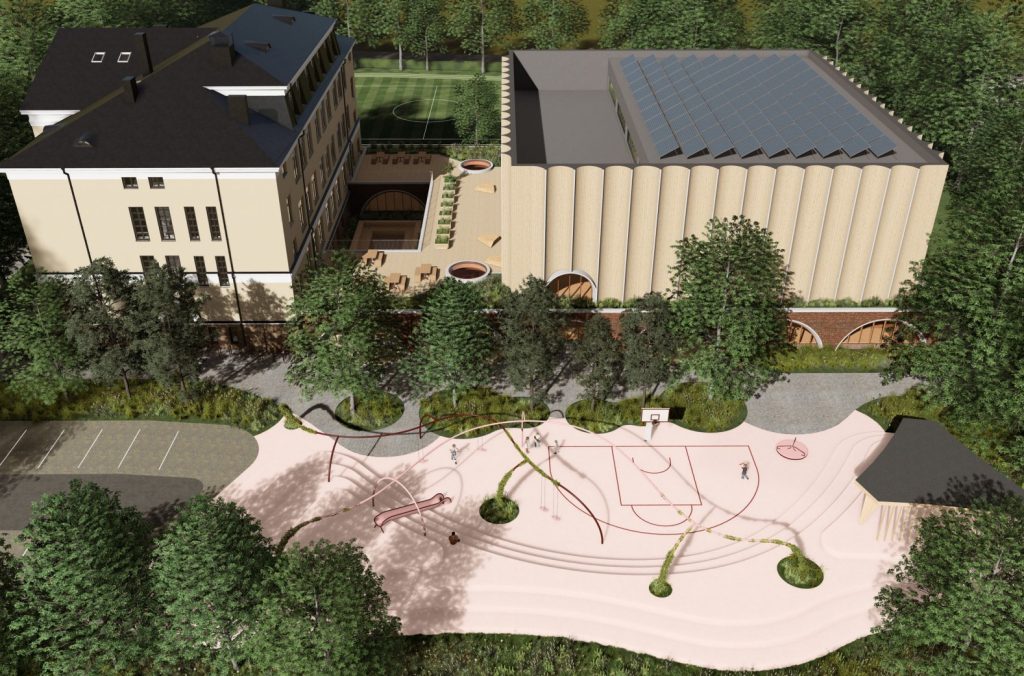 Kalamaja põhikooli juurdeehitus (Vabriku 18 / Tõllu 1) - Primary and secondary education - visualization