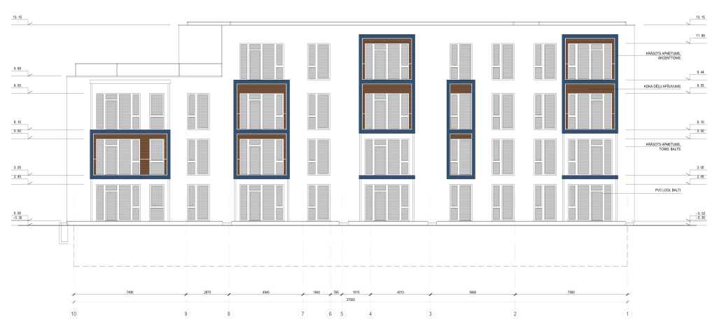 Mākoņkalns - Vizbuļu iela 1 (Vizbuļu iela 1) - Daugiabutis - vizualizacija