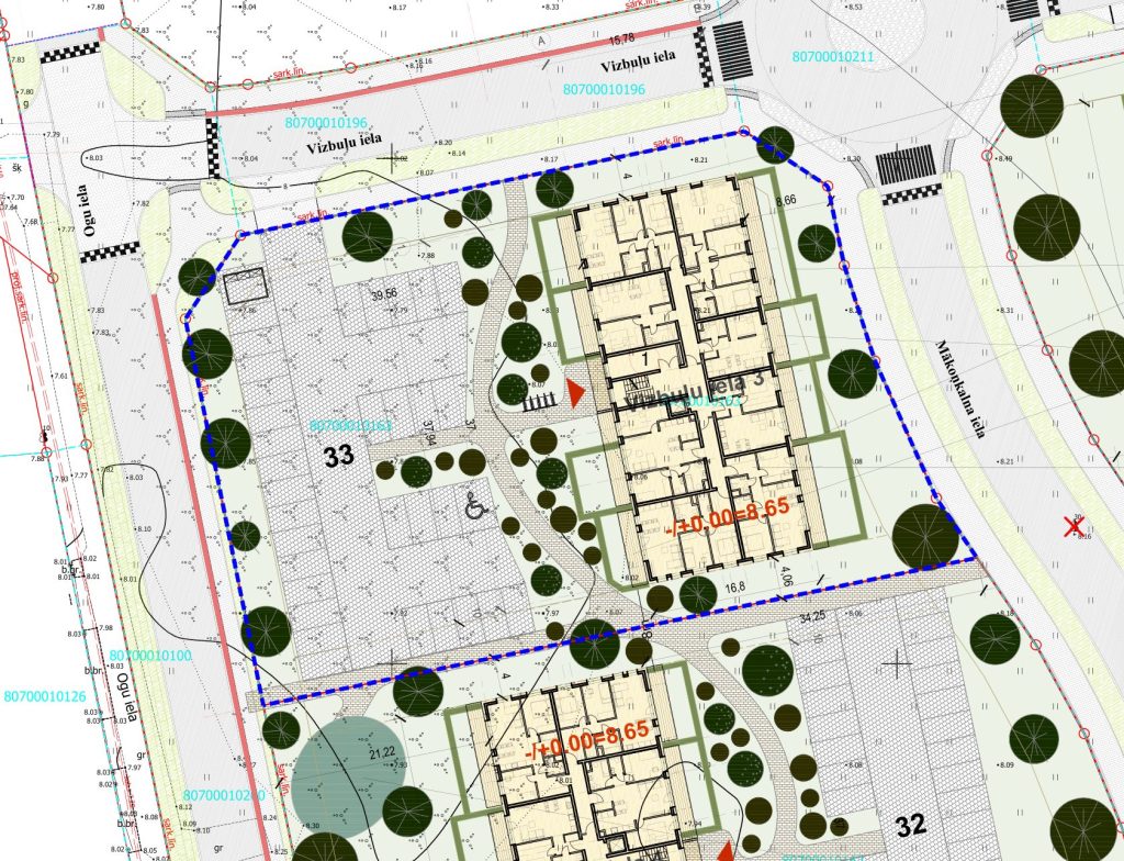 Mākoņkalns - Vizbuļu iela 3 (Vizbuļu iela 3) - Daugiabutis - vizualizacija