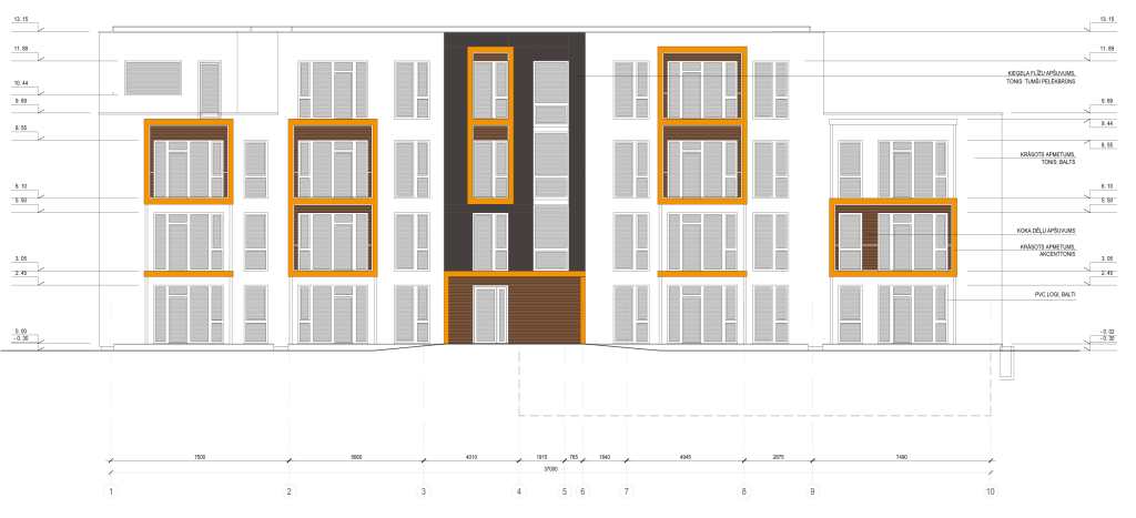 Mākoņkalns - Vizbuļu iela 3 (Vizbuļu iela 3) - Daugiabutis - vizualizacija
